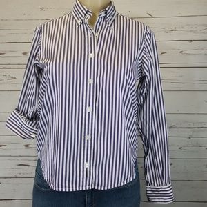 Brooks Brothers Purple Striped Button Down Sz XS